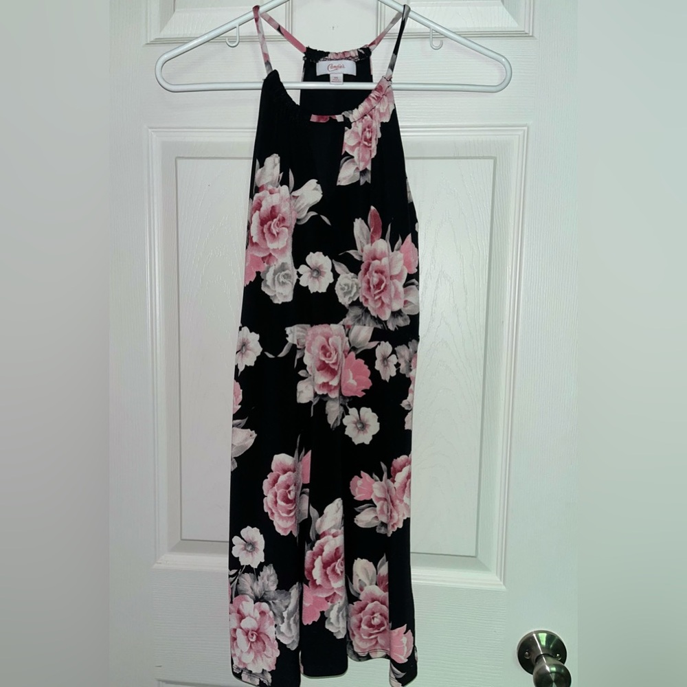 Girls/ Juniors Floral form fitting dress